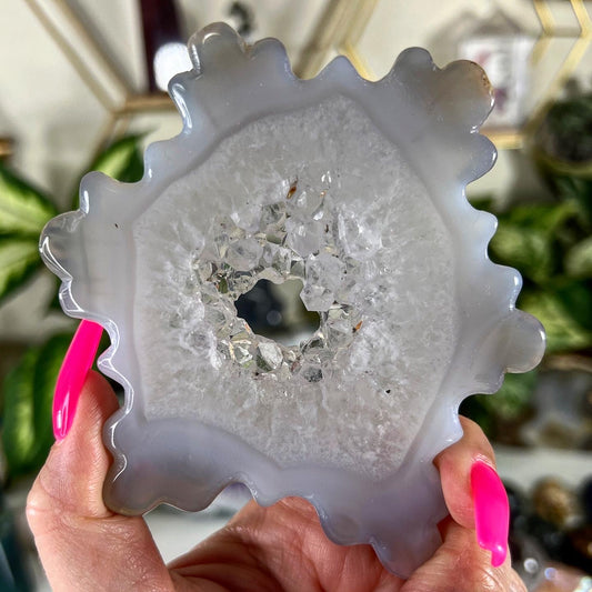 Agate Geode Snowflakes