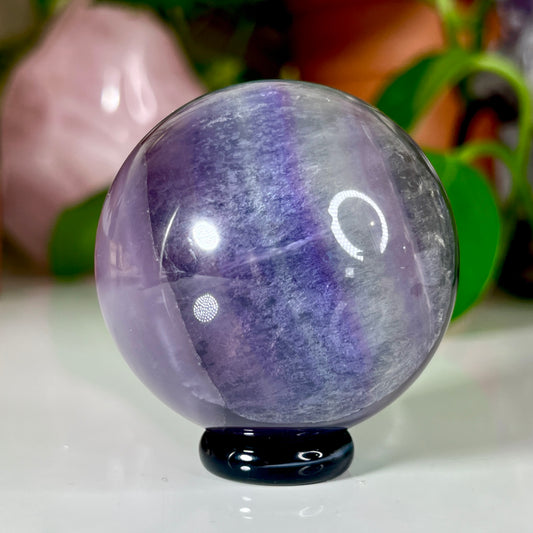 Indigo Fluorite Sphere