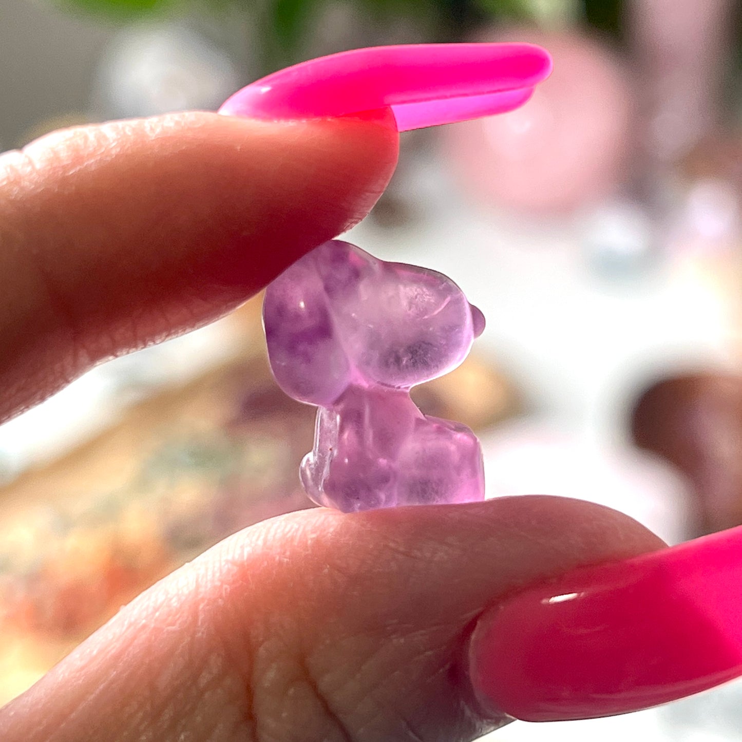 Mini Fluorite Snoopy