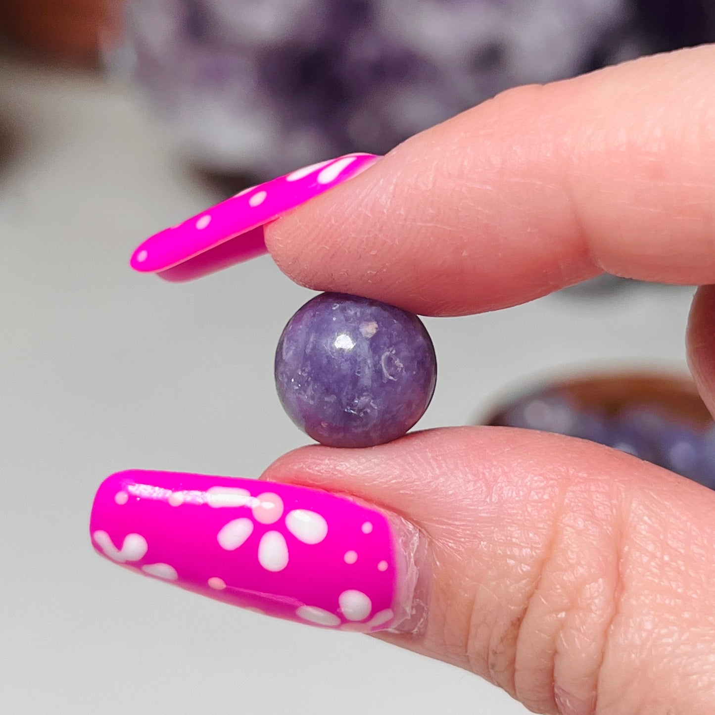 Mini Lepidolite Spheres