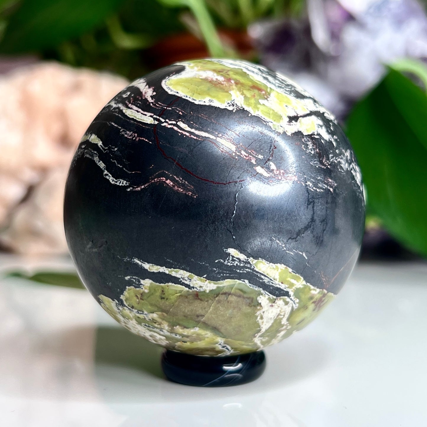 Hematite Serpentine Sphere