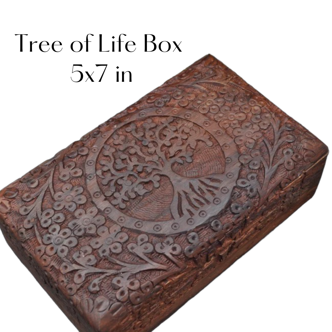 Engraved Mango Wood Box