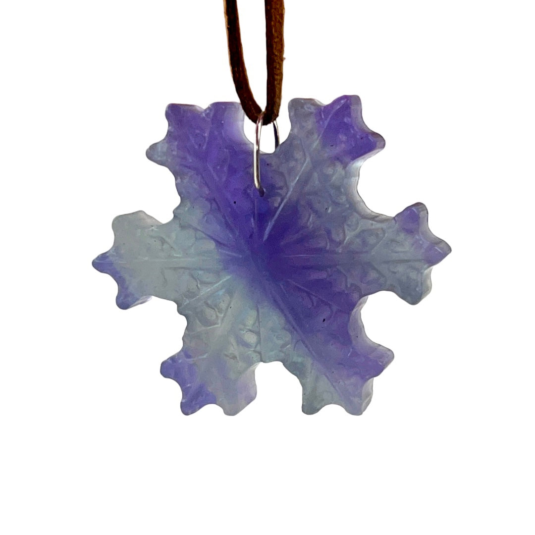 Drilled Fluorite Snowflake