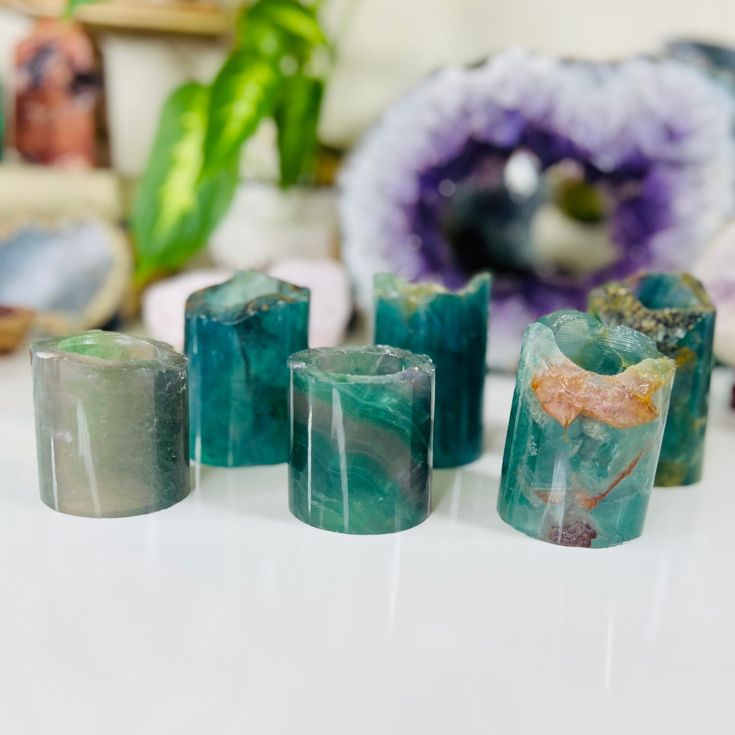 Fluorite Cylinder Lamp