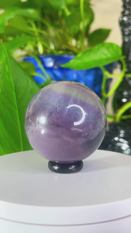 Indigo Fluorite Sphere