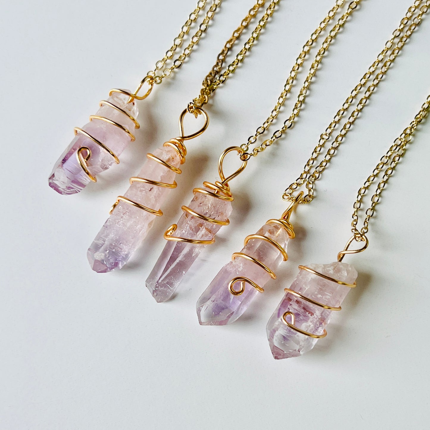 Vera Cruz Amethyst Wrapped Necklaces