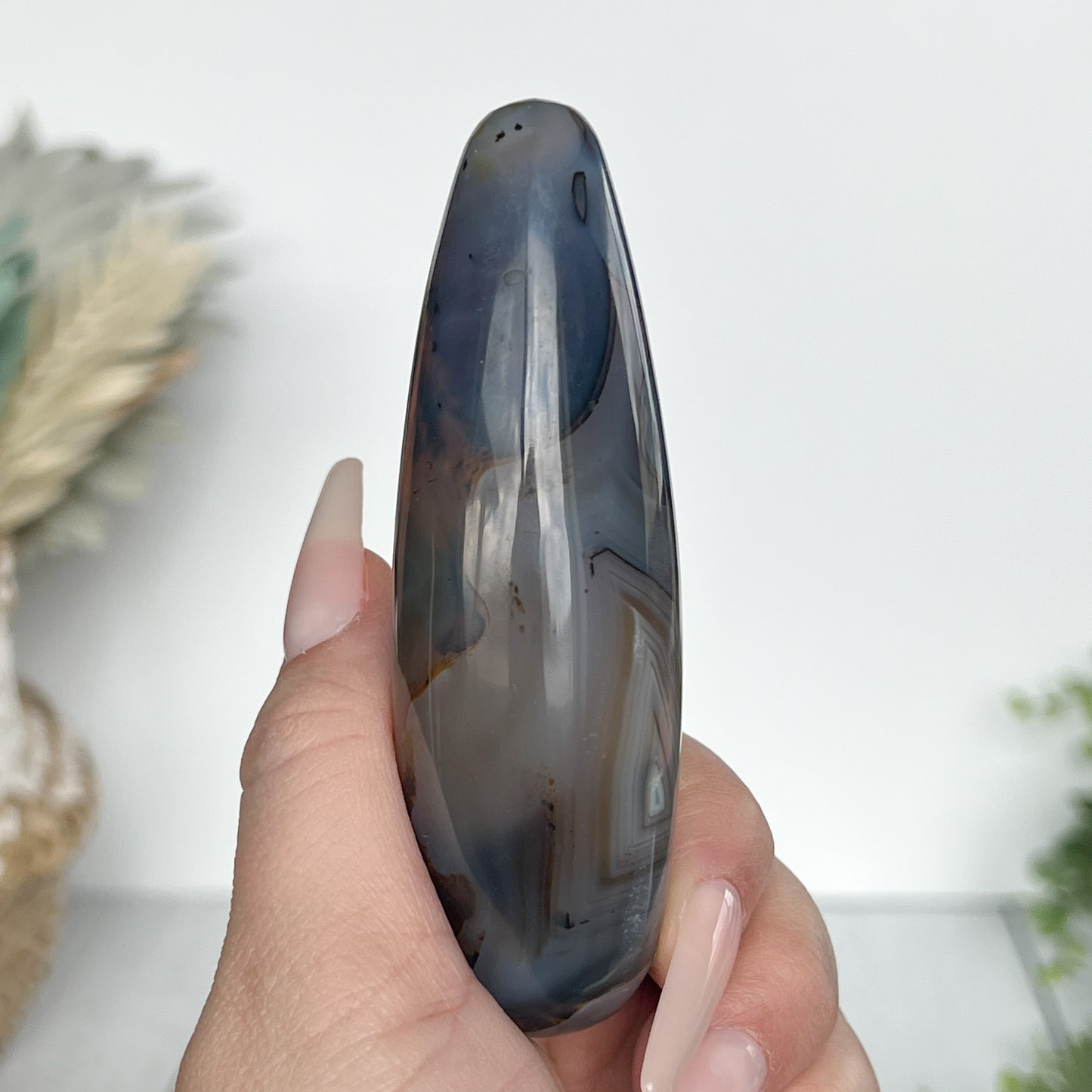 Dendritic Agate Massager Wand