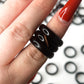 Black Agate Rings