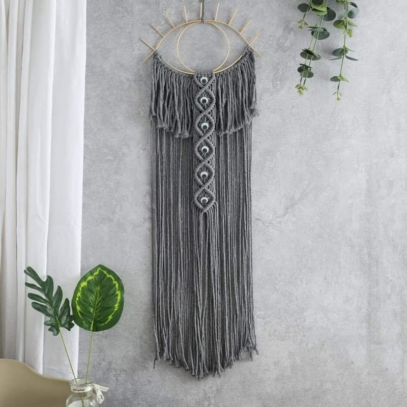 Evil Eye Macrame Wall Hanging