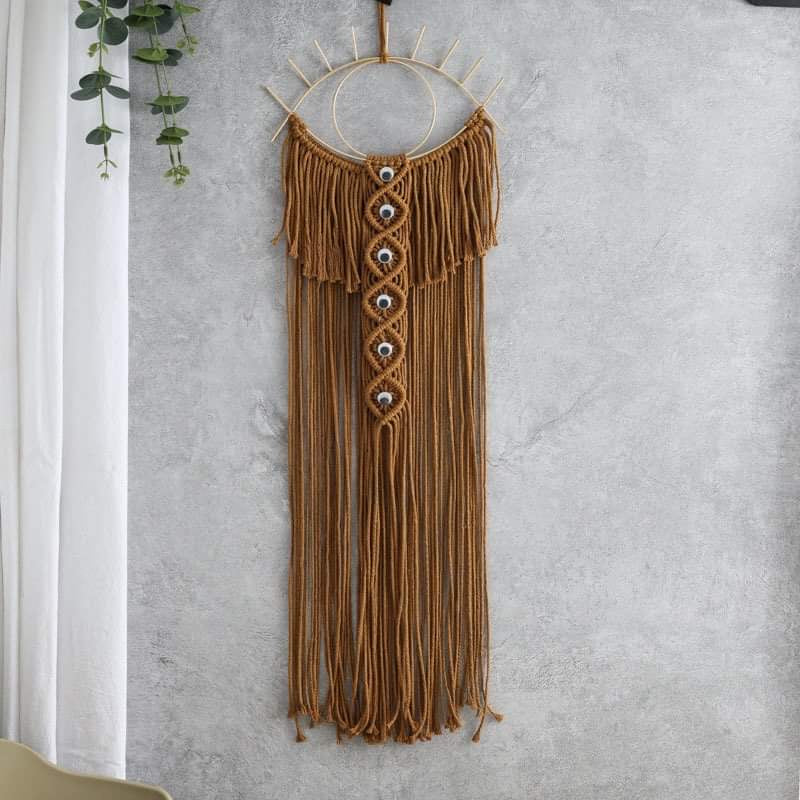 Evil Eye Macrame Wall Hanging