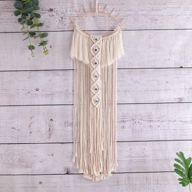 Evil Eye Macrame Wall Hanging