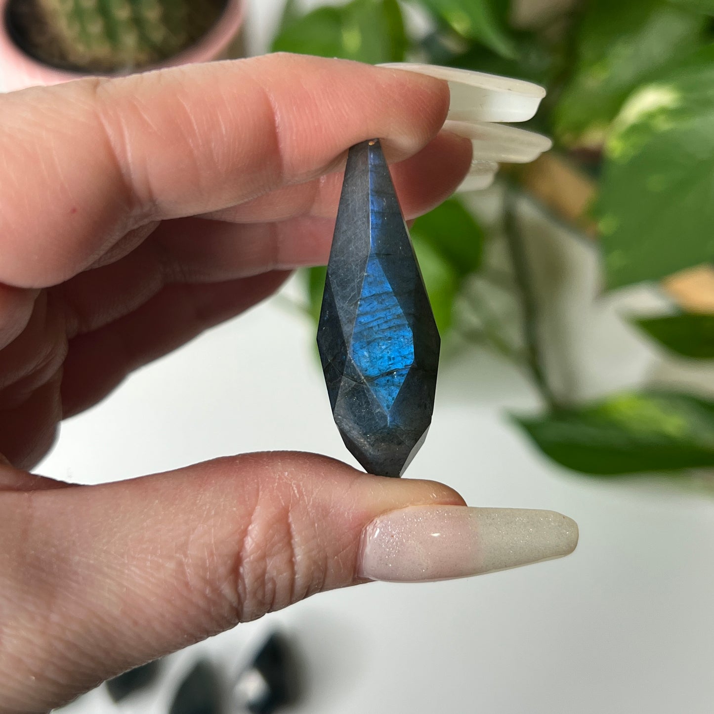 Faceted Labradorite Teardrop