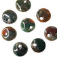 Carnelian Moss Agate Pendants