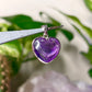 S925 Amethyst Heart Pendants