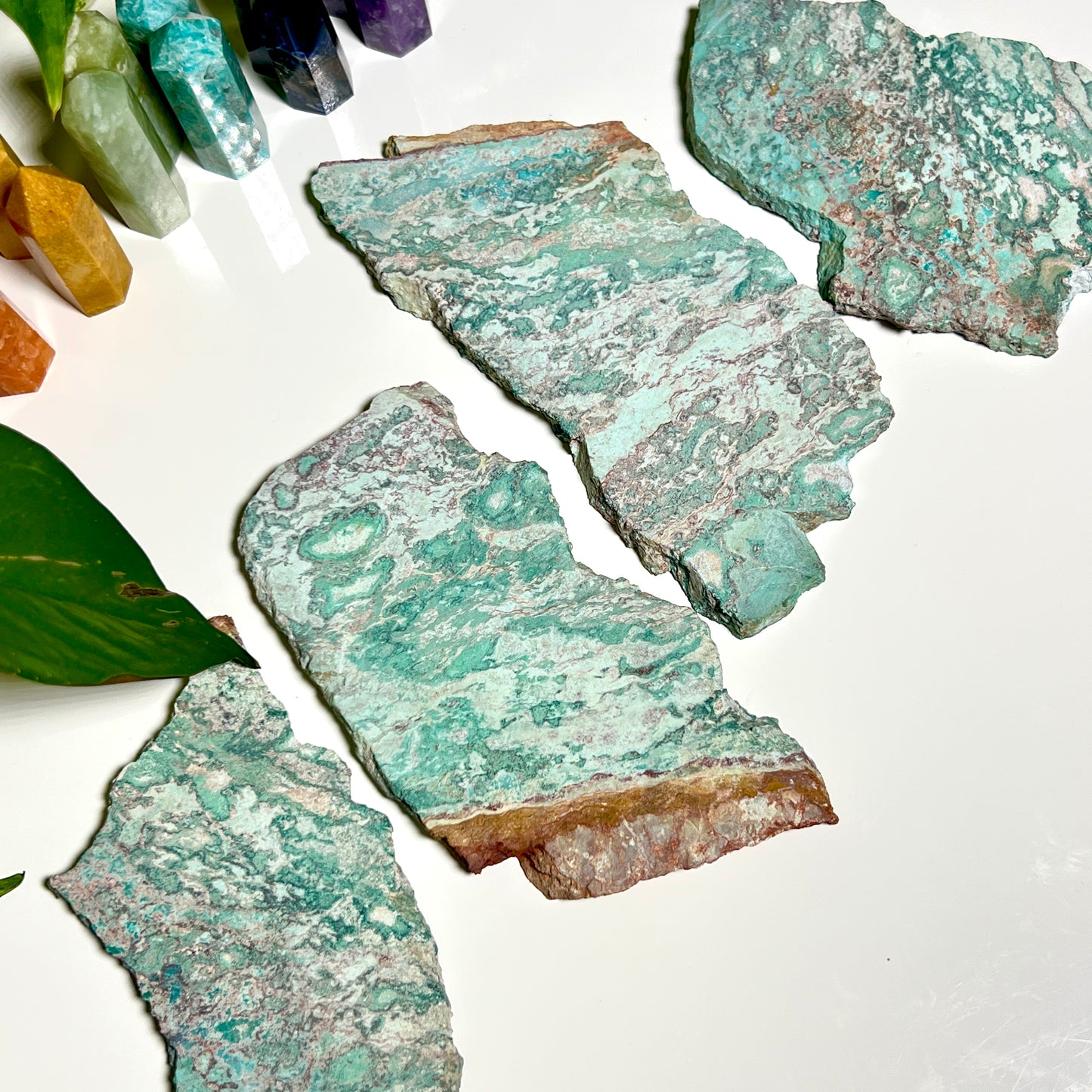 Rare Turquoise Chrysocolla Slabs