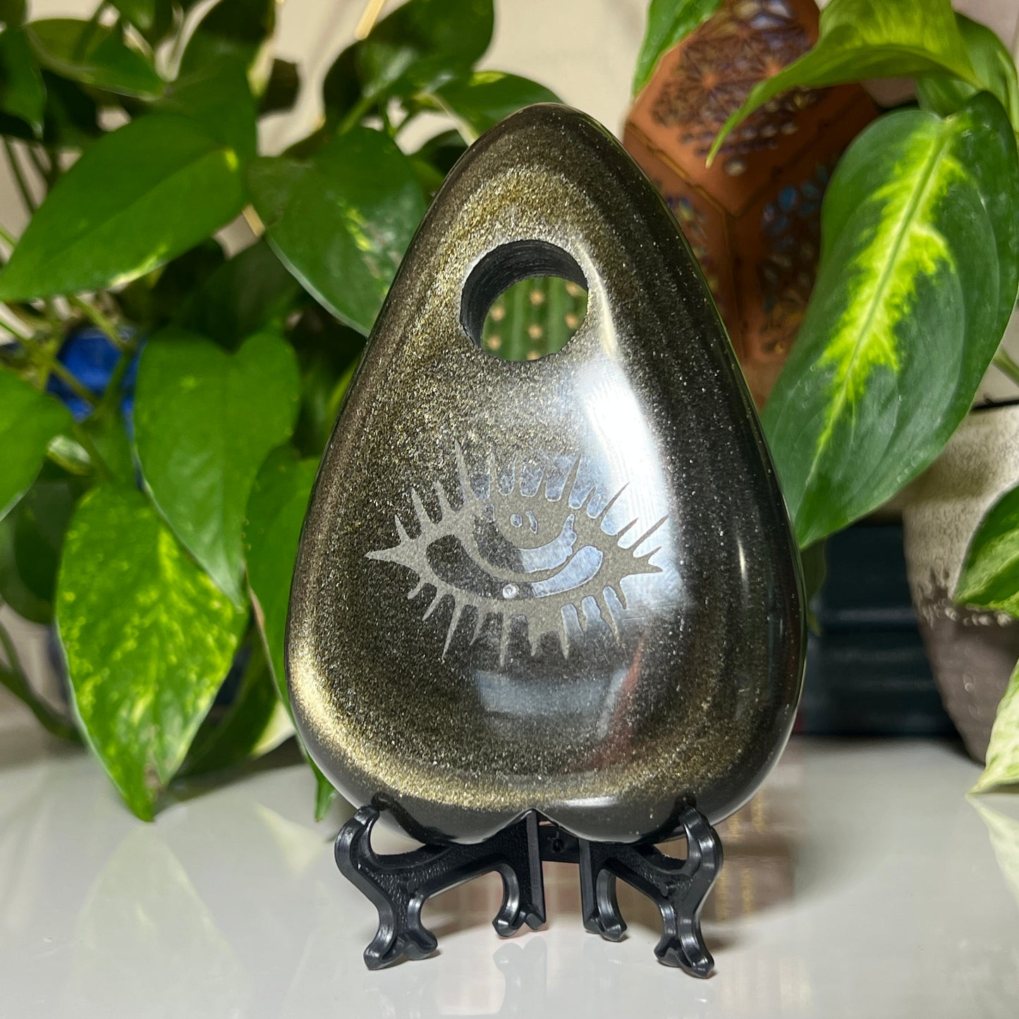 Goldsheen Obsidian Planchette