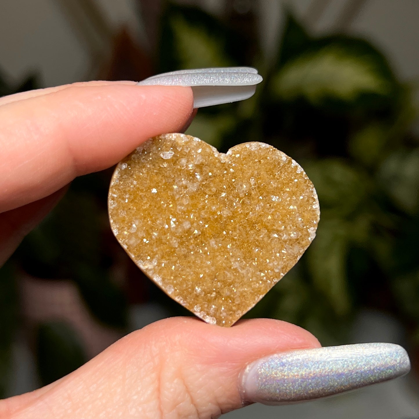 Druzy Amethyst hearts