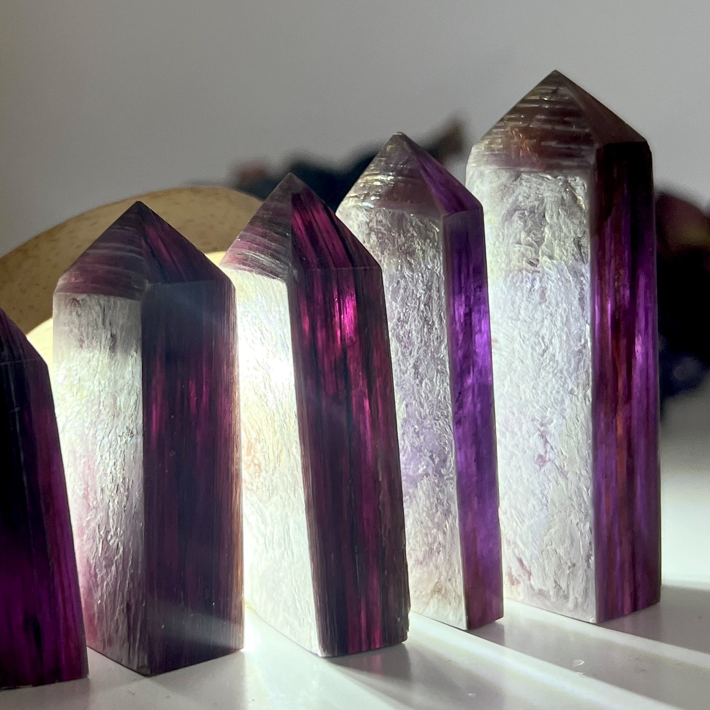 Gem Lepidolite Towers