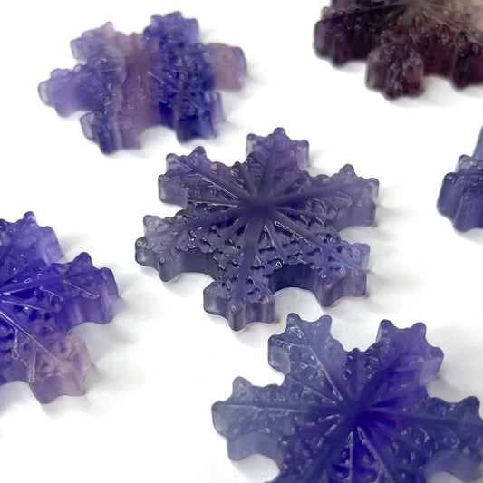 Drilled Fluorite Snowflake