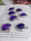 S925 Amethyst Heart Pendants