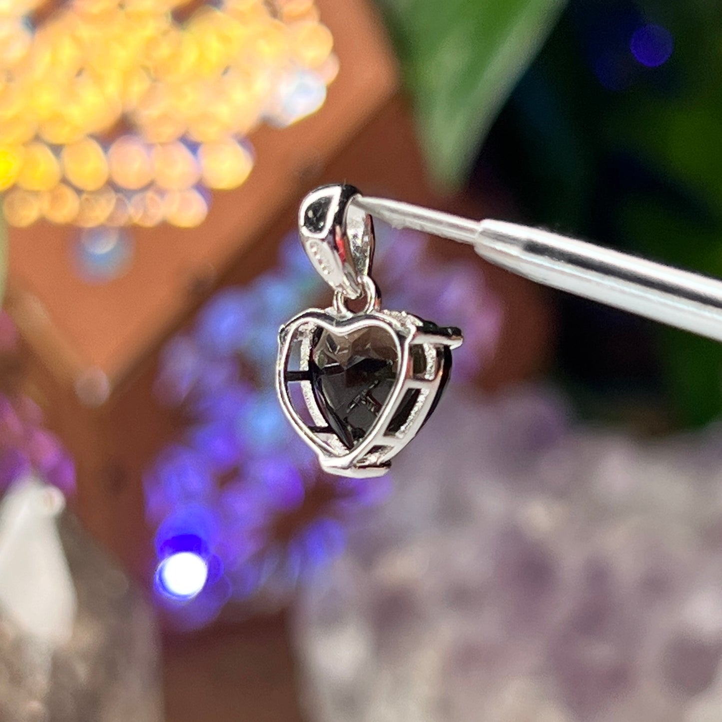 Smokey Quartz Heart Pendant