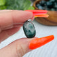 Moss Agate Cylinder Pendants