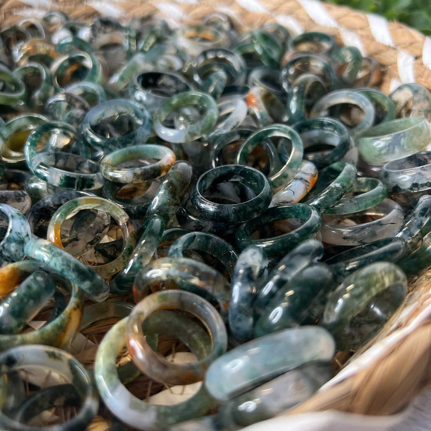 Moss Agate Ring