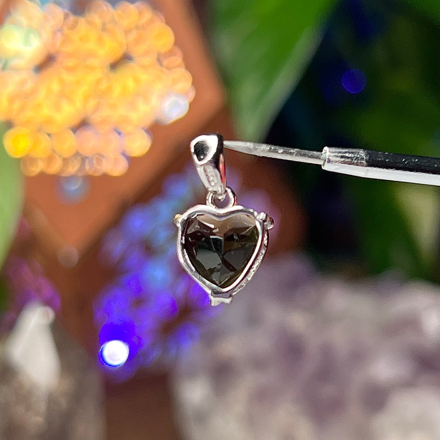 Smokey Quartz Heart Pendant