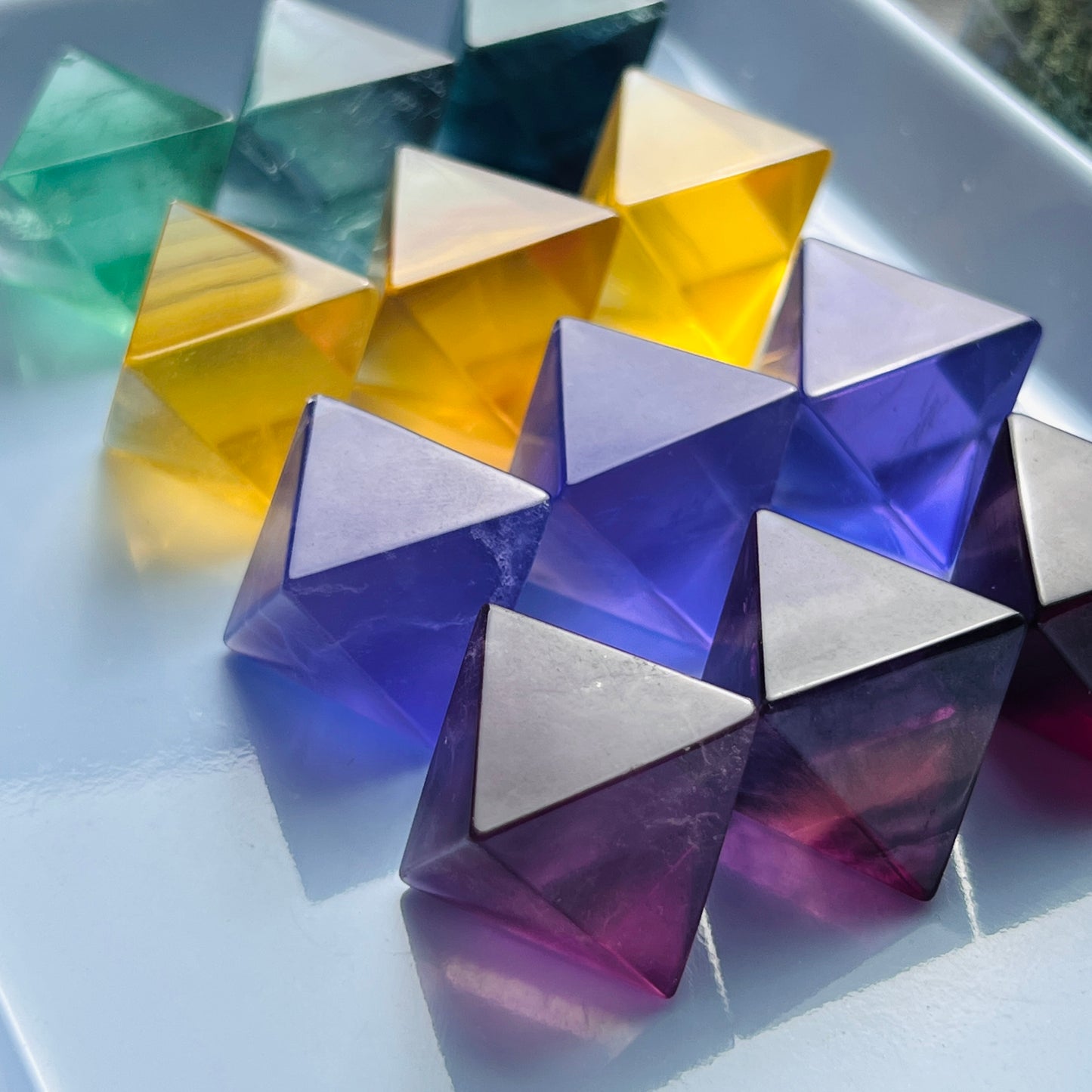 Fluorite Octahedron