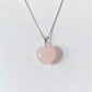 S925 Rose Quartz Heart Pendant